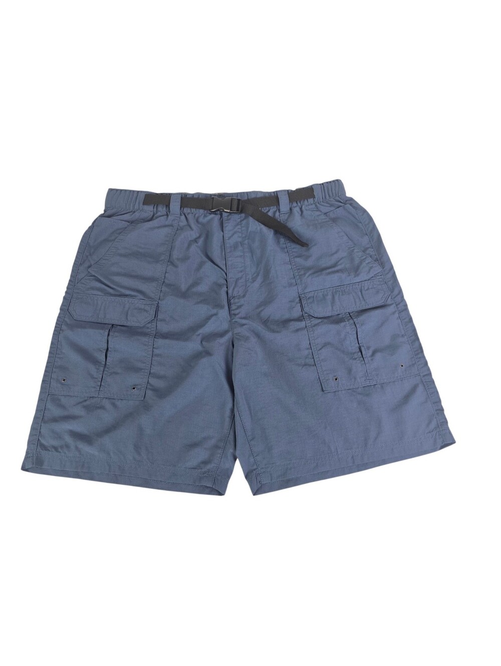 Croft & Barrow Cargo Shorts Mens 42 Nylon Belted Hiking Fishing Navy Blue NWT